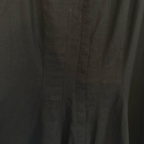 Banana Republic Linen Blend Dress Womens Size Small A-Line Button Front - Picture 4 of 4